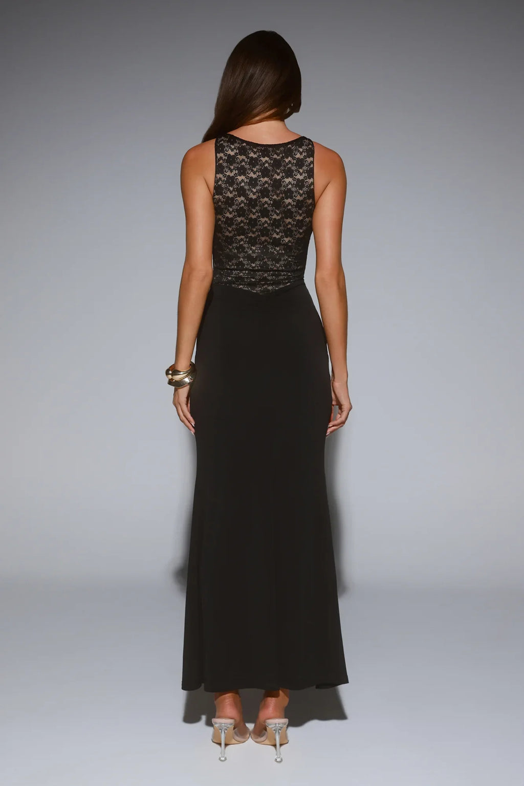 A Love Thing Lace Maxi Dress Black