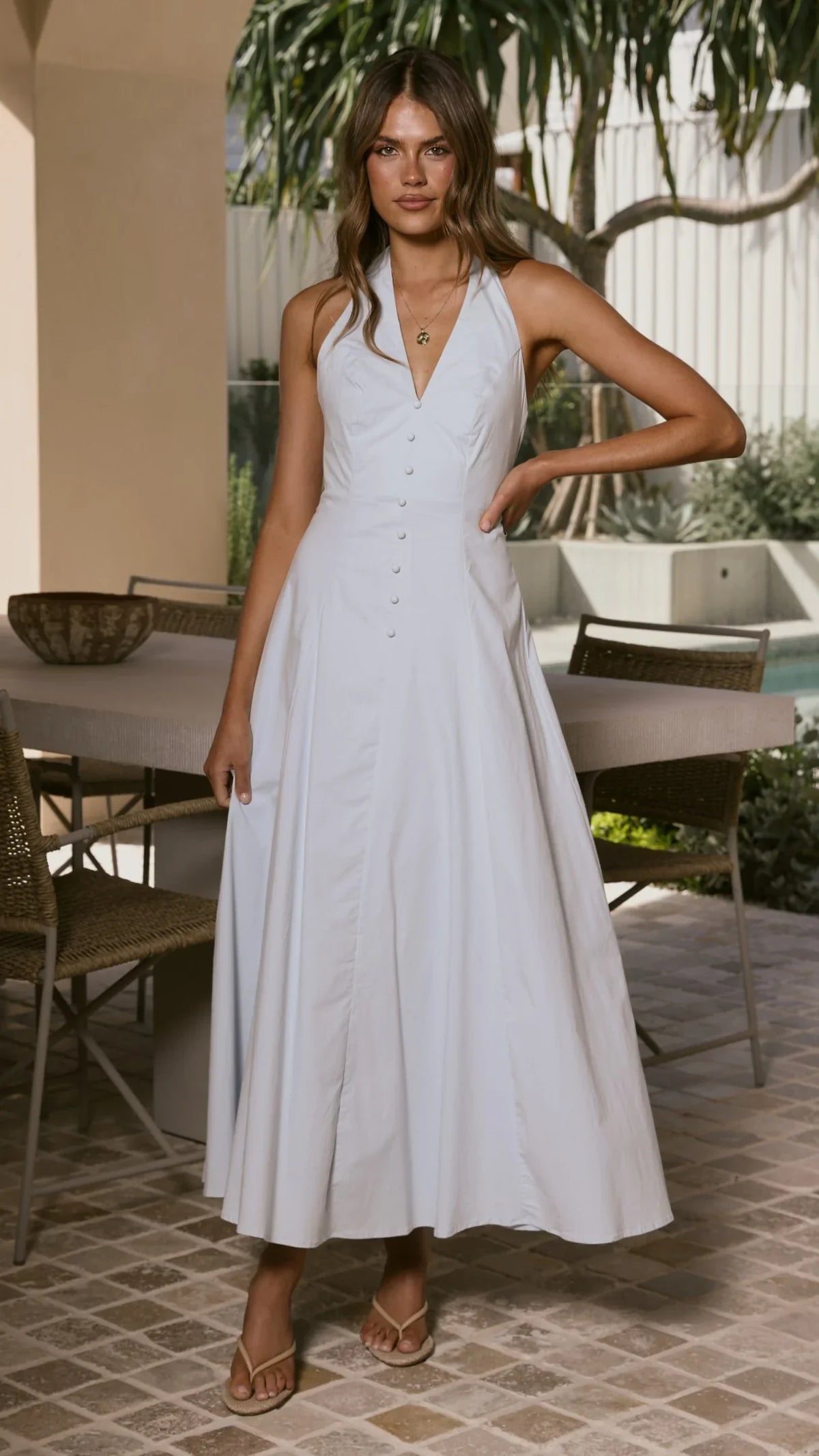 Kaia Maxi Dress - Blue