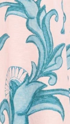 Madra Maxi Dress - Aqua / Pink Zayna