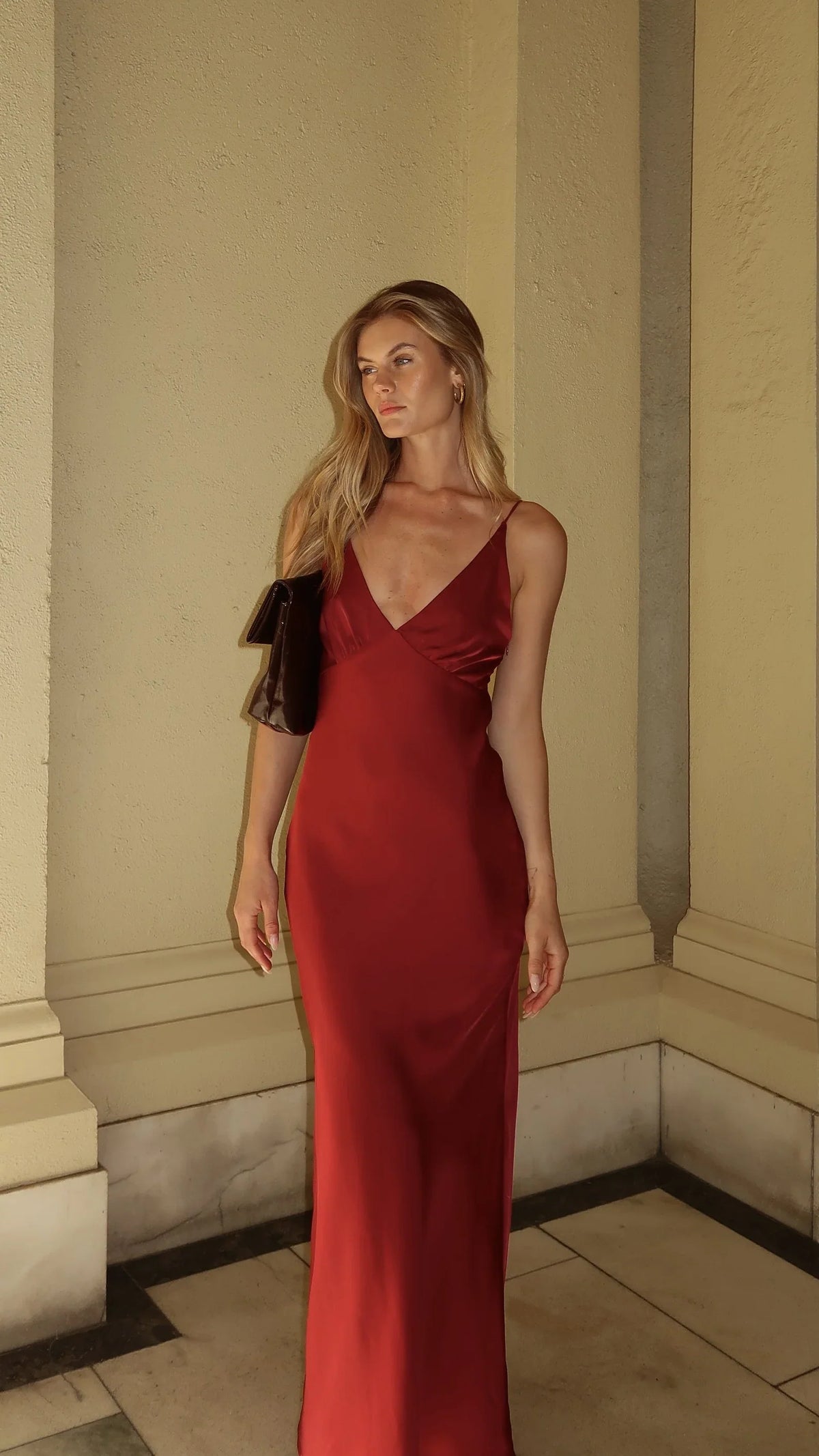 Ziah Maxi Dress - Wine