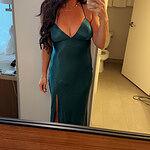 The Sophia Satin Maxi Dress Blue