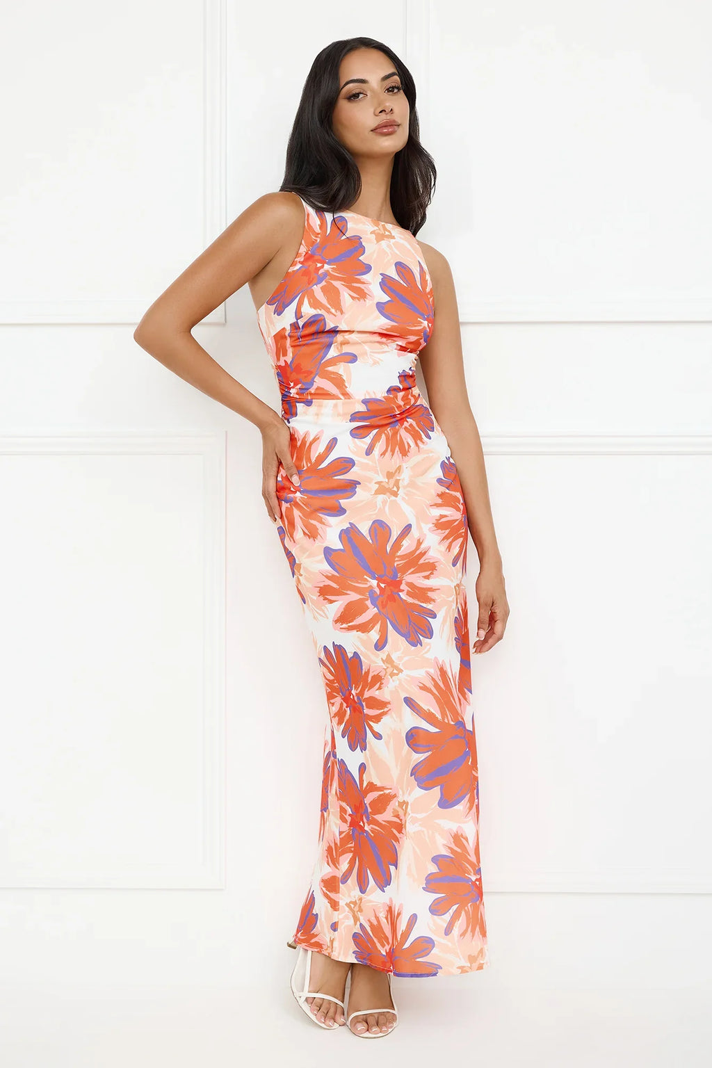 Peach Fever Maxi Dress Orange
