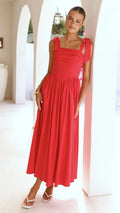 Haisley Maxi Dress - Red