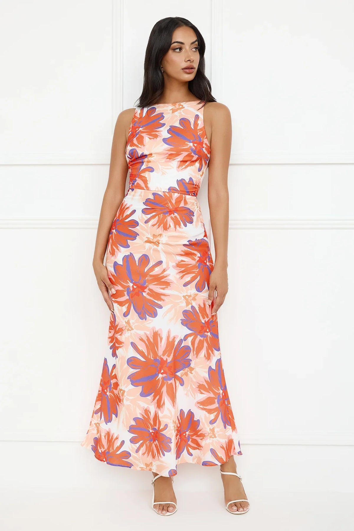 Peach Fever Maxi Dress Orange