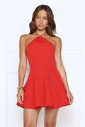 Sparkle Social Mini Dress Red