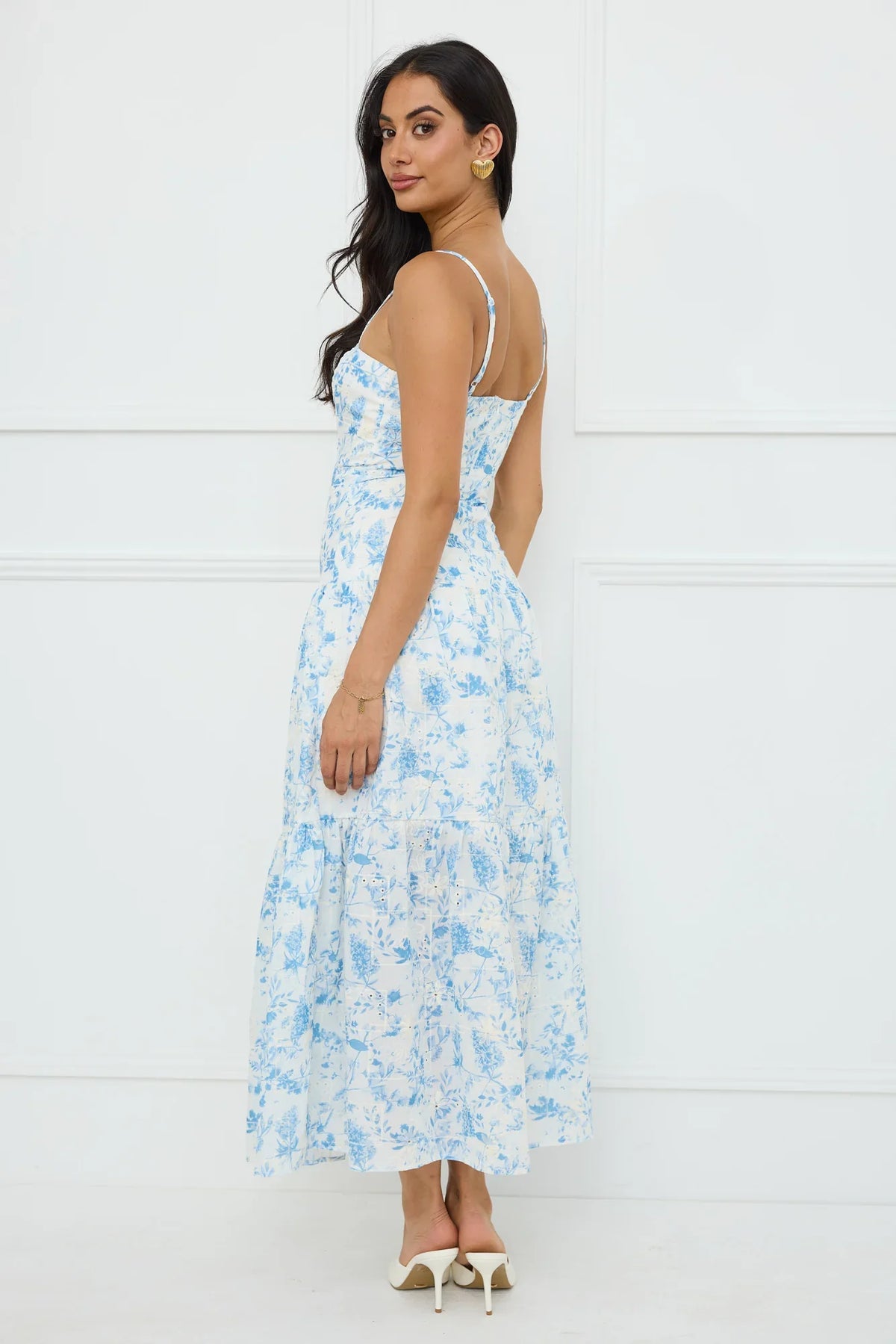 Bright Mornings Maxi Dress Blue