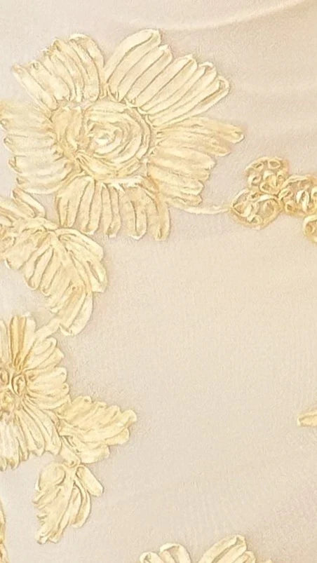 Veya Strapless Maxi Dress - Yellow