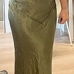 The Madeline Cowl Satin Maxi Dress Black