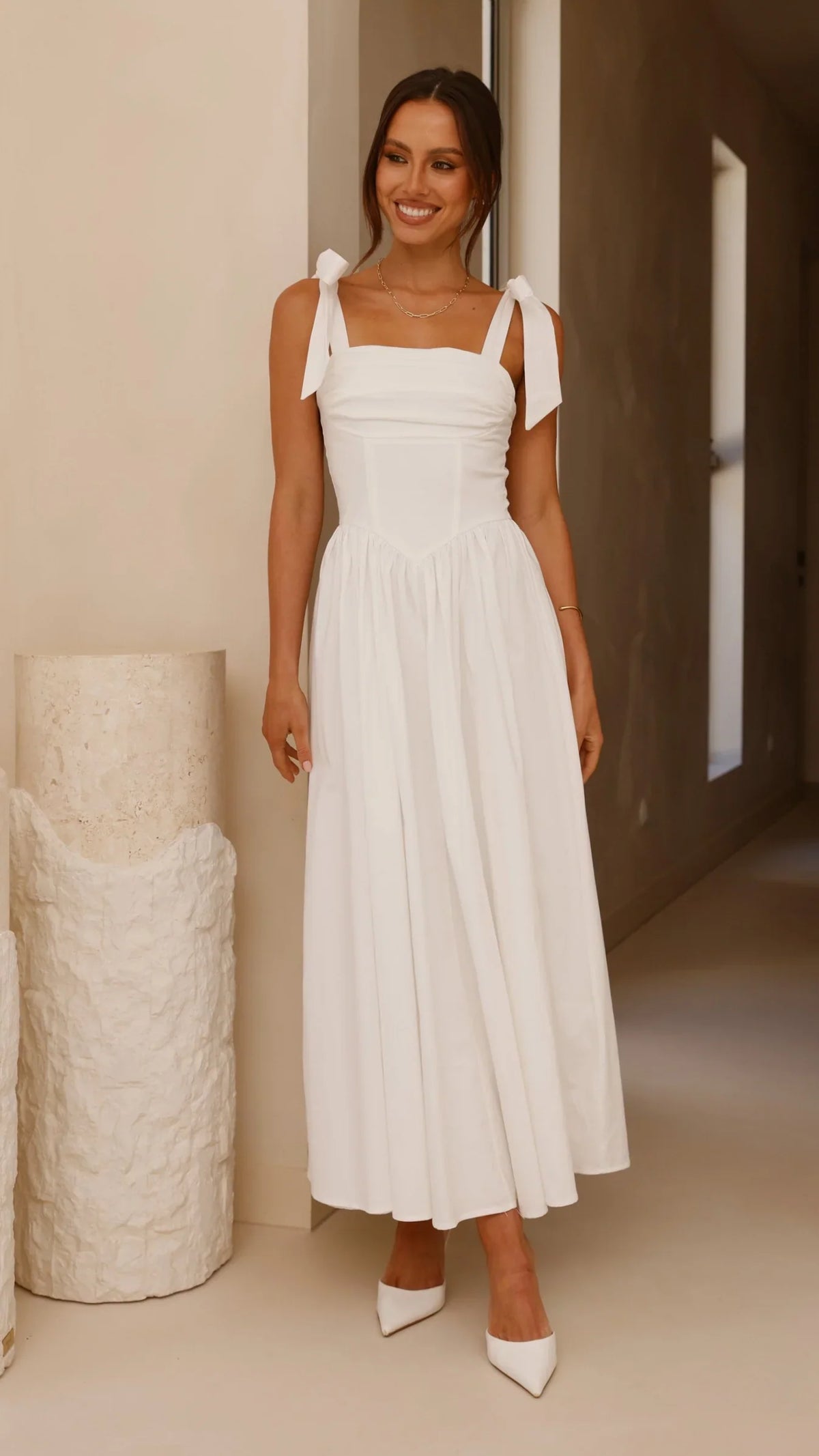 Haisley Maxi Dress - White