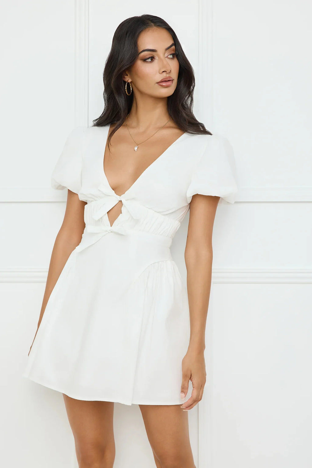 Golden Hour Muse Mini Dress White