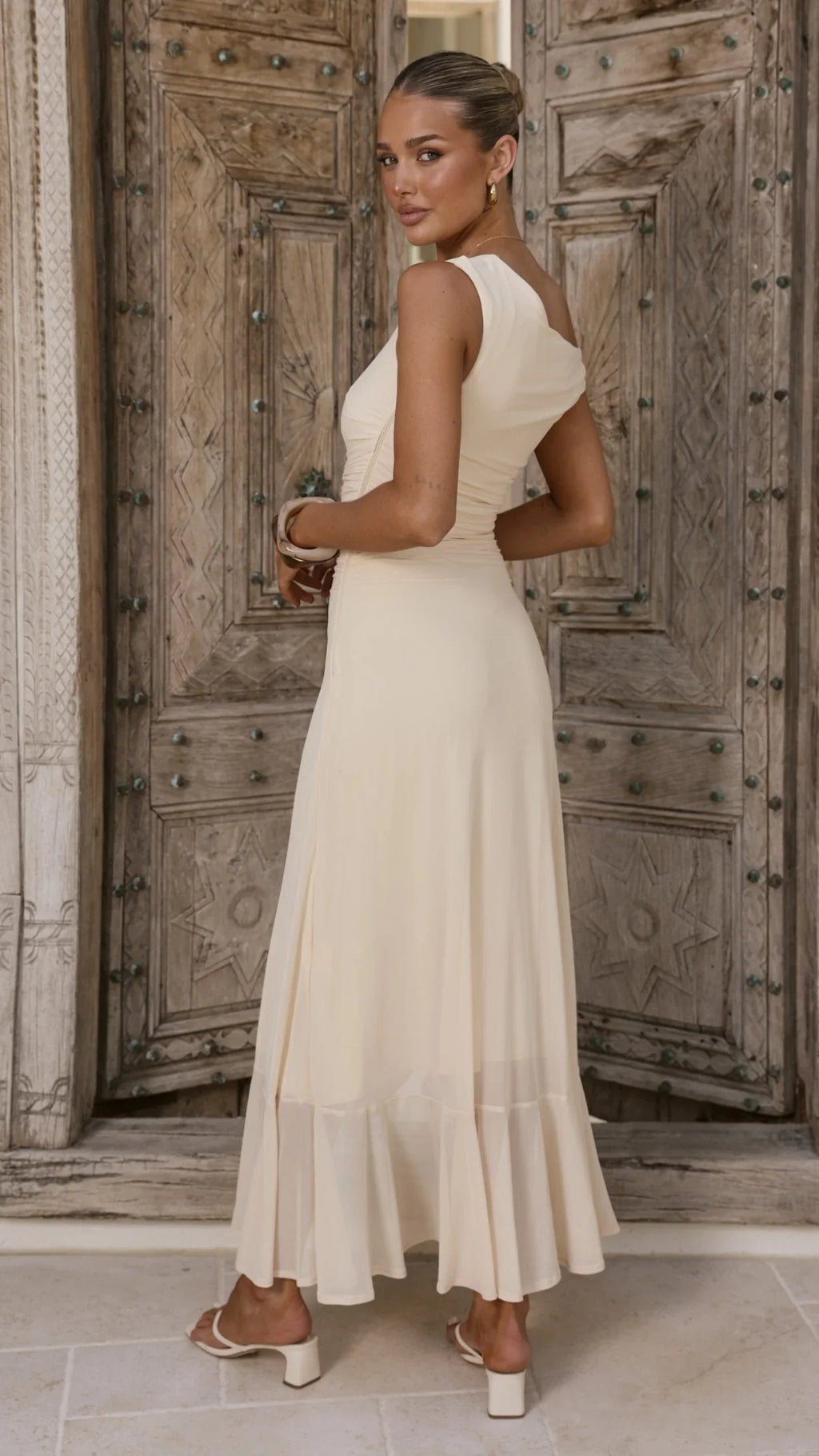 Sareiah Maxi Dress - Cream