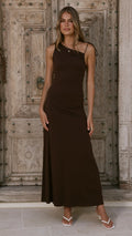 Delow Maxi Dress - Brown