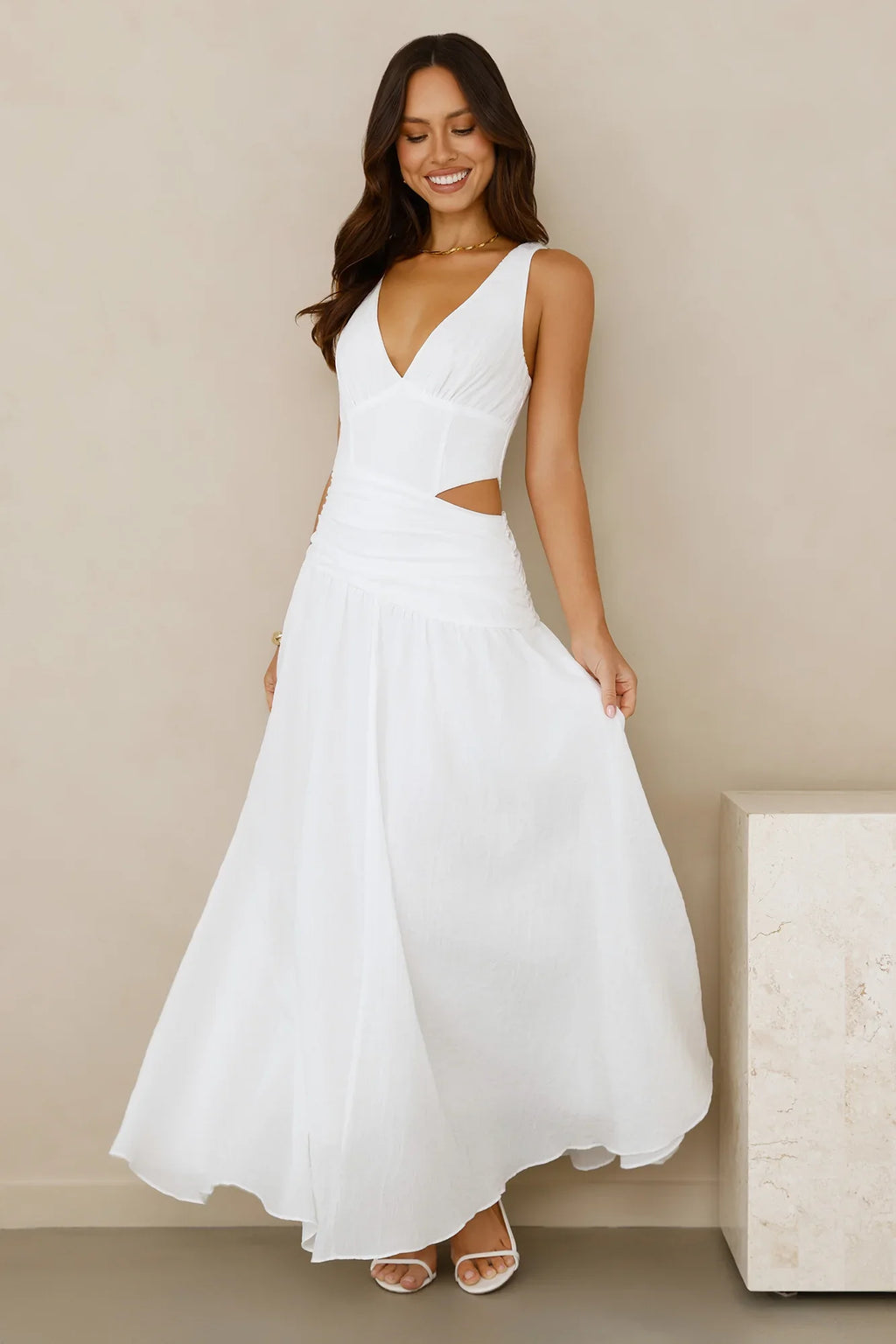 Ballet Babe Maxi Dress White
