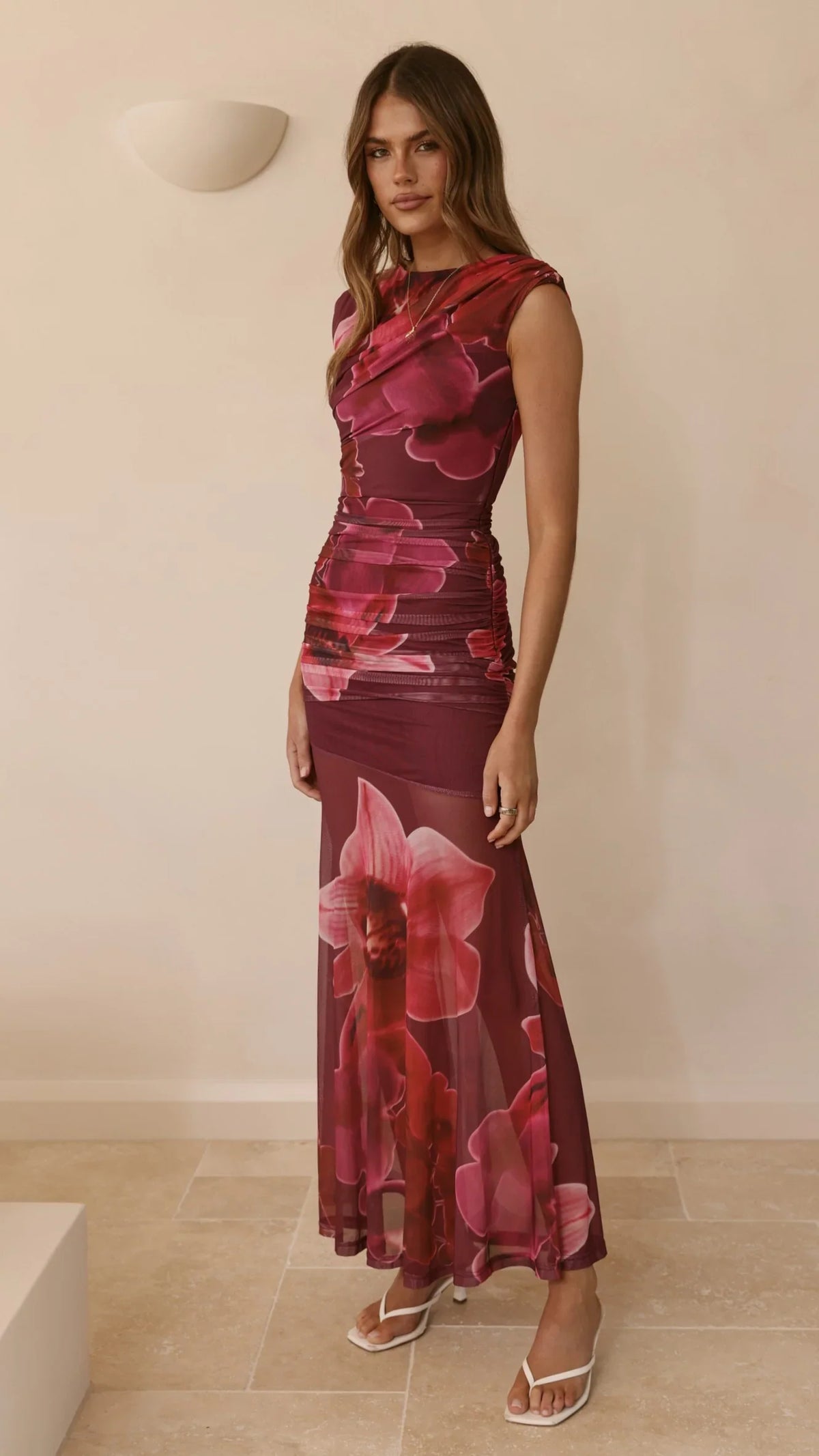Delara Maxi Dress - Fuchsia