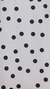 Dimmi Maxi Dress - White/Black Polka