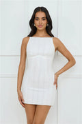 Simply Chic Mini Dress White