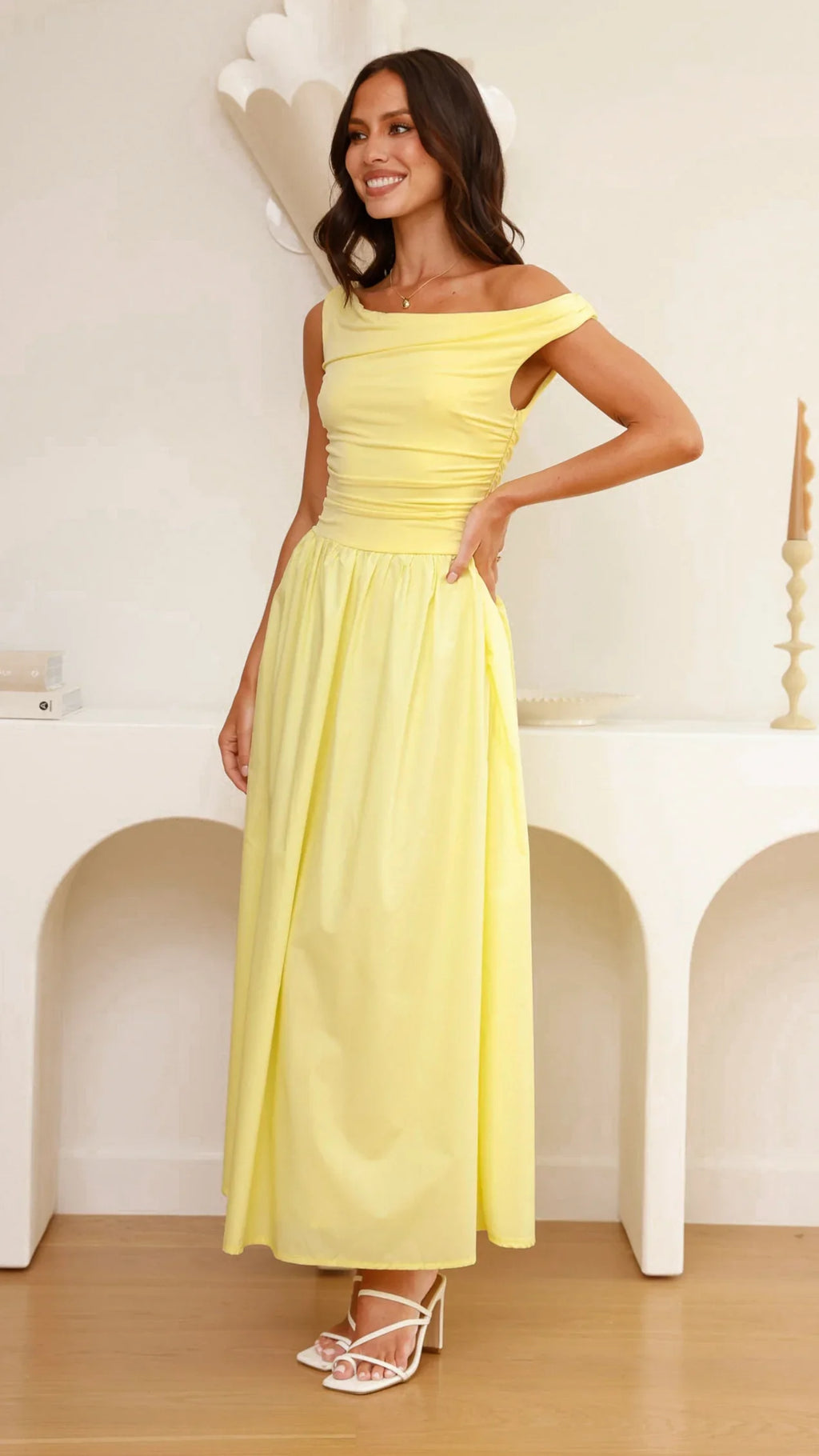 Immy Midi Dress - Yellow