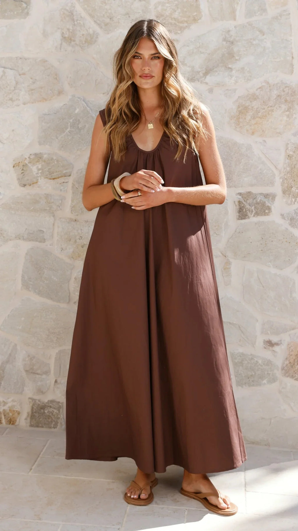 Scout Maxi Dress - Chocolate