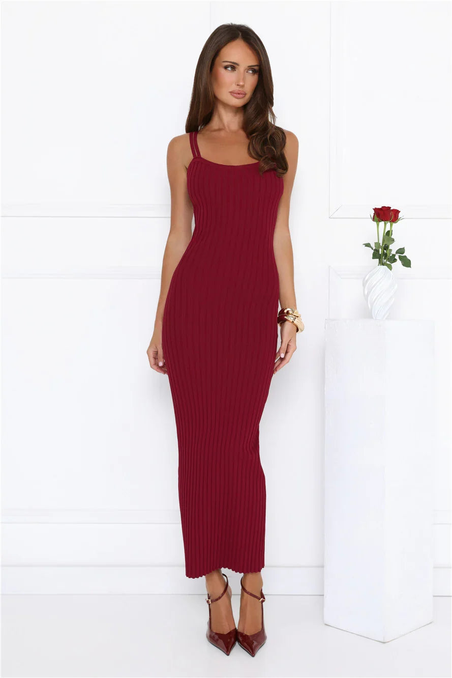 One More Song Maxi Dress Wine