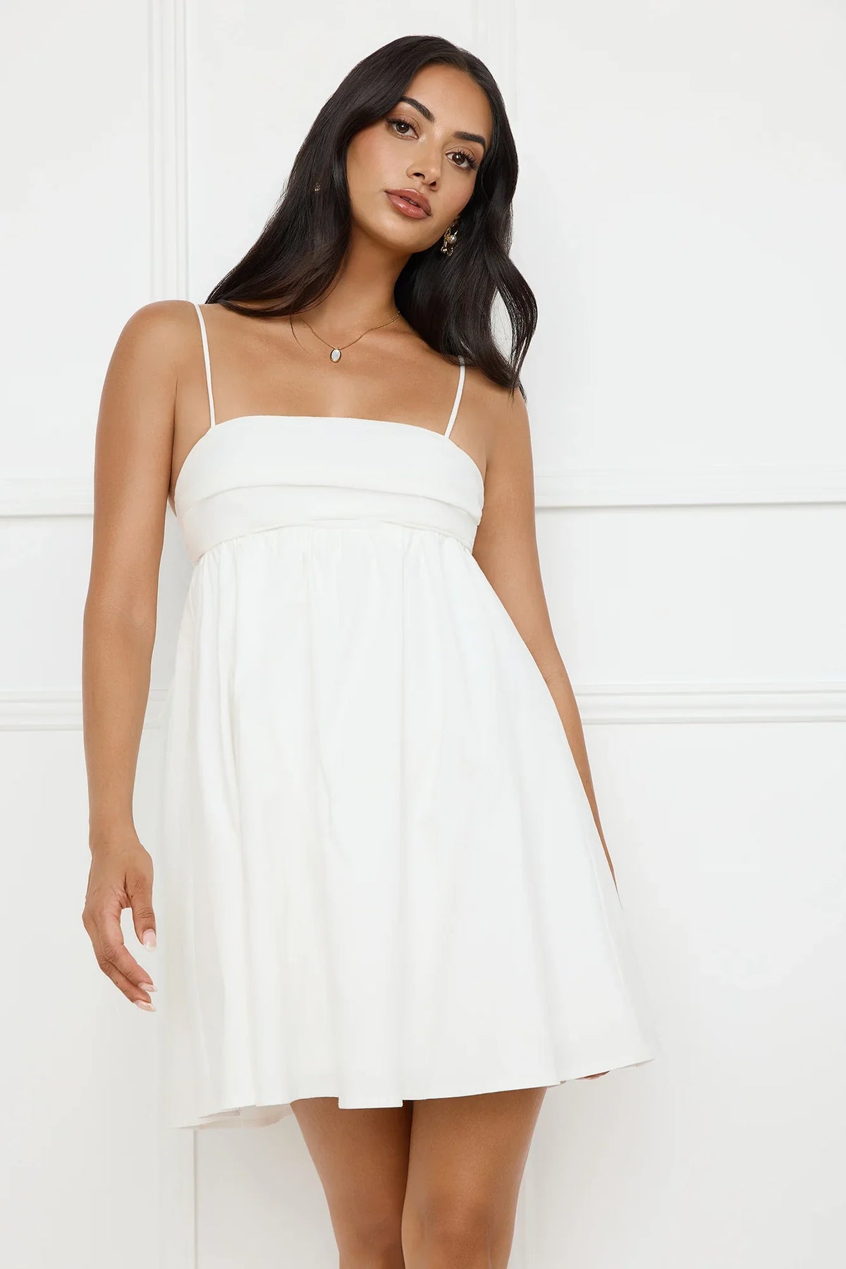 Sands Of Paradise Mini Dress White