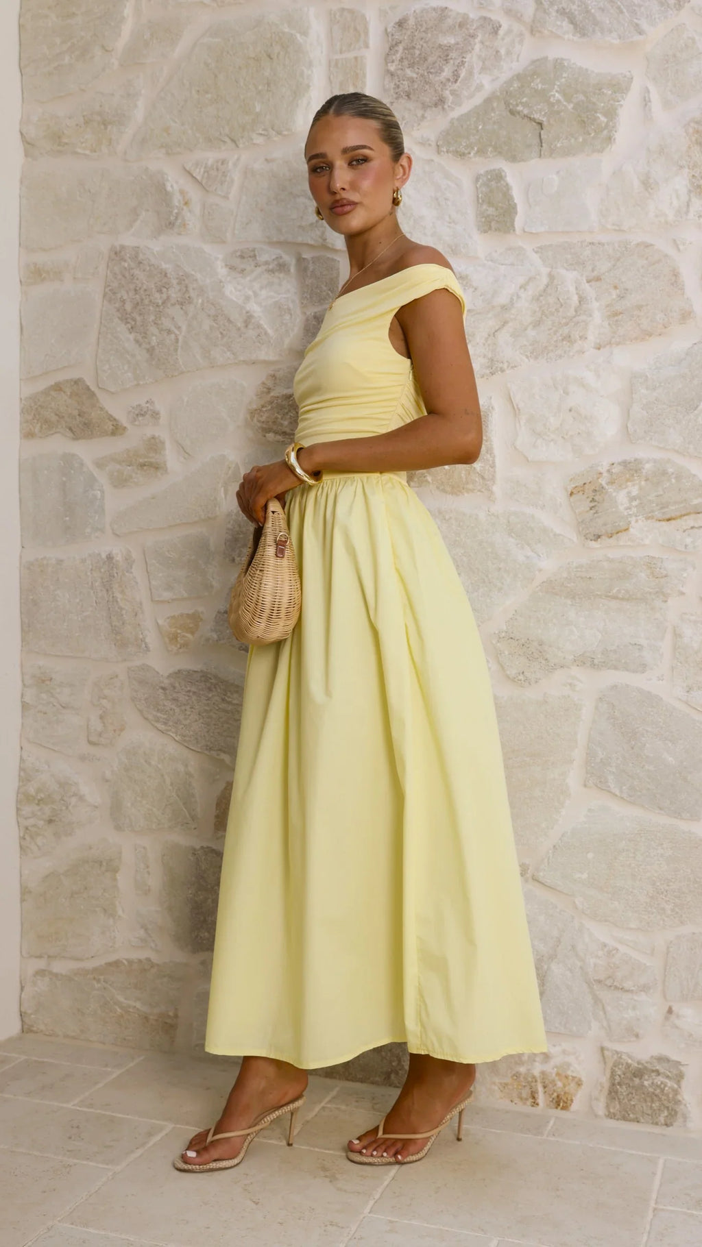 Immy Midi Dress - Yellow
