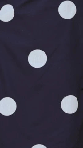 Ebbe Mini Dress - Navy/White Polka
